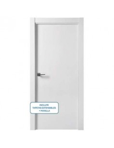 PACK PUERTA INTERIOR EN BLOCK ALVEOLAR BLANCA 2030X725X35...
