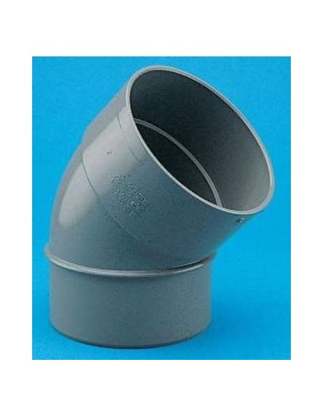 CODO PVC 45G M-H JP  40MM GRIS