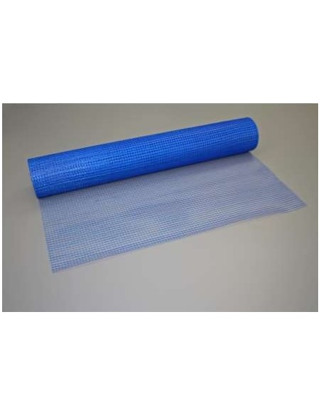 M2. FIBRA DE VIDREO REVOCO AZUL CEMENTO  1ML.1 ROLLO 50MT