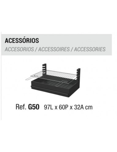 BARBACOA NISA 124LX80,5PX258ACM CON BRASERO