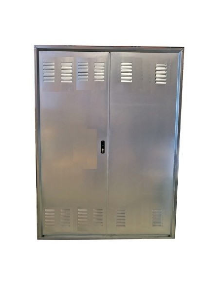 PUERTA DOBLE REJ 150X200 GALVA 2H