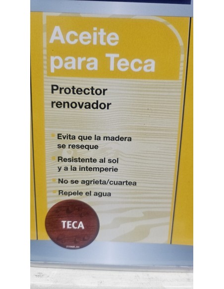 BOTE 750ML ACEITE TECA COLOR TECA PROCOL