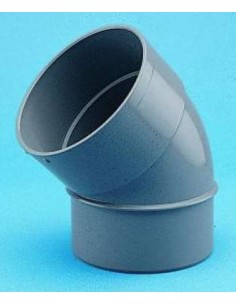 CODO PVC 45G M-H JP  75MM GRIS