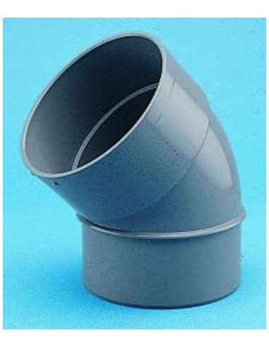 CODO PVC 45G M-H JP  75MM GRIS