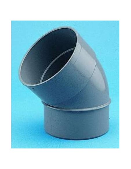 CODO PVC 45G M-H JP  75MM GRIS