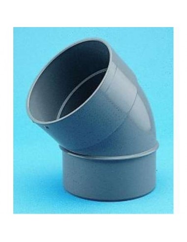 CODO PVC 45G M-H JP  90MM GRIS