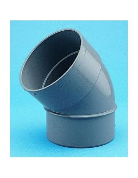 CODO PVC 45G M-H JP  90MM GRIS