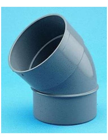CODO PVC 45G M-H JP 160MM GRIS