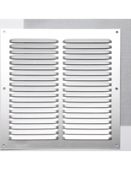 REJILLA S/B 08 C/MOSQUITERA PLATA 20X20
