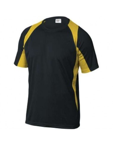CAMISETA BALI NEGRO/AMARILLO XL DELTA