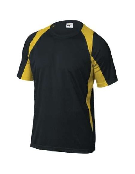 CAMISETA BALI NEGRO/AMARILLO XL DELTA