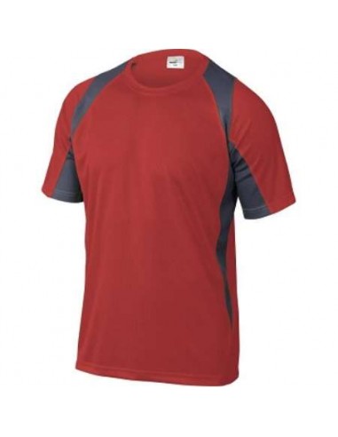 CAMISETA TECNICA BALI ROJO/GRIS   TALLA M  DELTA