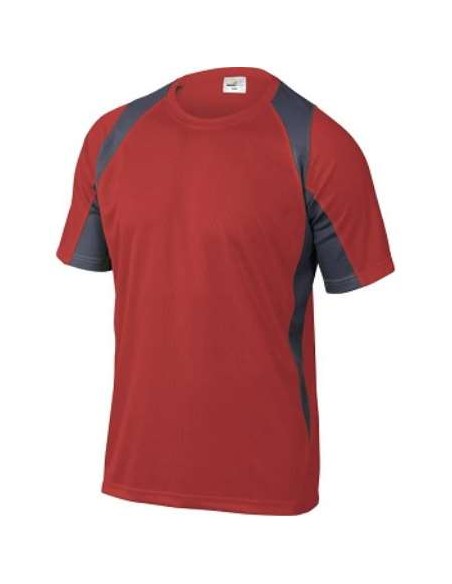 CAMISETA TECNICA BALI ROJO/GRIS   TALLA M  DELTA