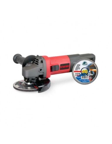 AMOLADORA 115MM 800W  10 DISCOS *STAYER