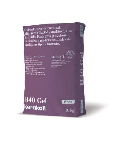 SACO 20KG H-40 GEL  BLANCO KERAKOLL