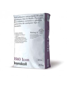 SACO 20KG H-40 ICON BLANCO KERAKOLL