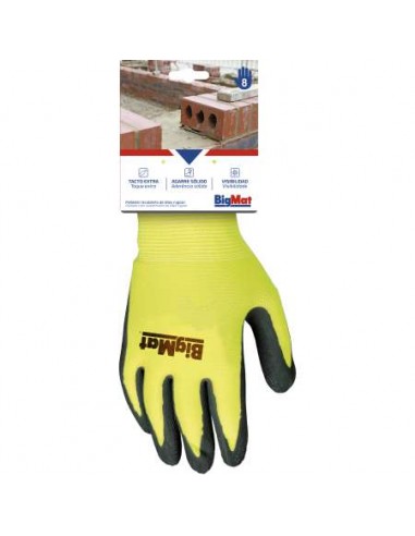 GUANTE BIGMAT PALMA LATEX T8