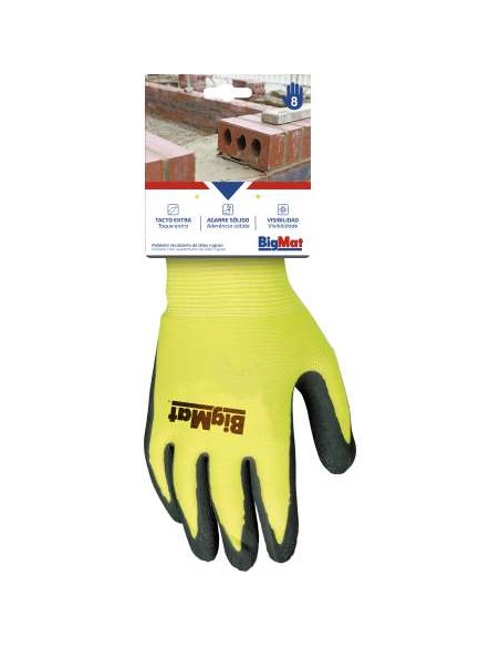 GUANTE BIGMAT PALMA LATEX T8