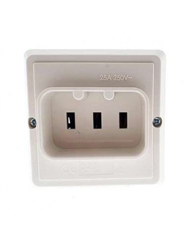 BASE BIPOLAR CON CONTACTO TIERRA 25A 250