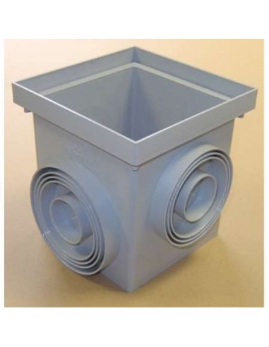 ARQUETA 20X20 GRIS SIN TAPA AQR-2020-G