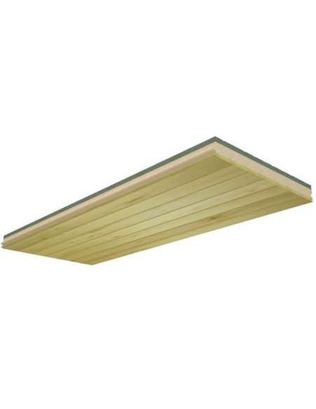 PANEL SANDWICH 2500X600X106MM ABETO NAT.