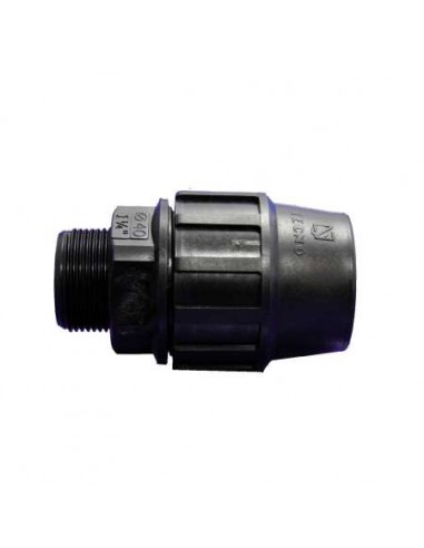 FITTING ENLACE RECTO ROSCA MACHO 25--PE