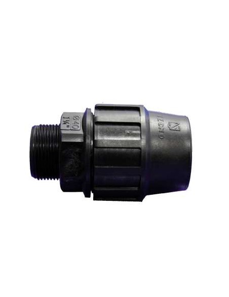 FITTING ENLACE RECTO ROSCA MACHO 25--PE