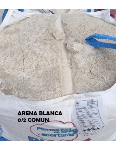 BIG BAG ARENA COMUN 0/2 FINA BLANCA