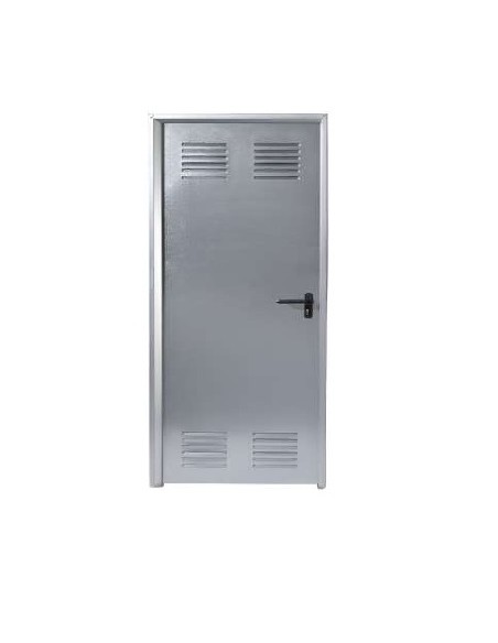 PUERTA CHAPA REJILLA 80X150 Hoja 70 cm GALVANIZADA apertura a Izquierda