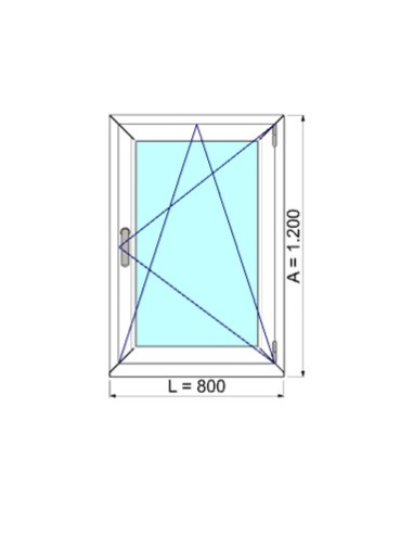 VENTANA 80X1200 PVC OSCILOBATIENTE DERECHA SIN...