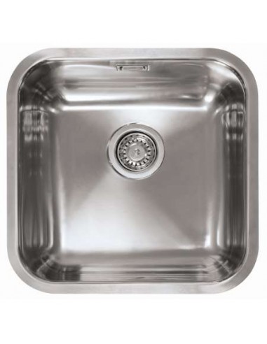 FREGADERO INOX HERMES 1 SENO 40X40 B/ENC