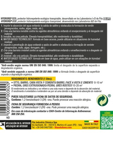 BOTE 1LT IMPERMEABILIZANTE HYDROREP ECO