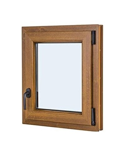 VENTANA PVC 500X500 ROBLE DORADO OSCILO...
