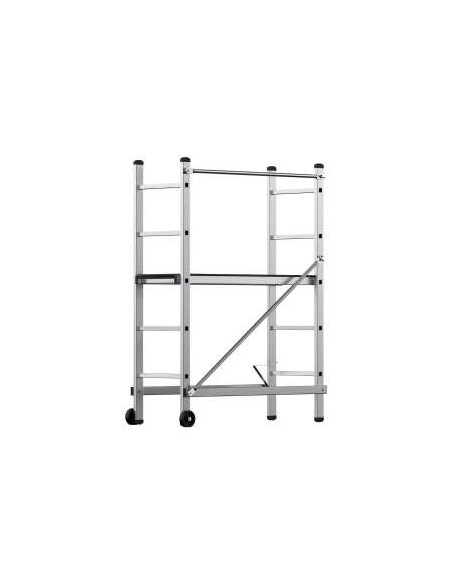 ANDAMIO HANDY DE ALUMINIO 3 ALTURAS HASTA 3M CON RUEDAS