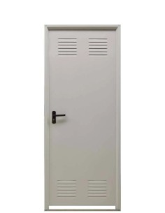PUERTA CHAPA BLANCA REJILLA  80X180CM  H.70CM  APERTURA A...