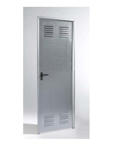 PUERTA CHAPA CON REJILLA  DE 80X180CM  HOJA 70...