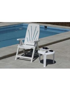 SILLON PVC MULTIPOSICIONES  BLANCO 2