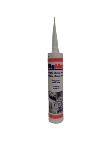 TUBO SILICONA ACIDA TRANSP 280ML BIGMAT