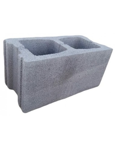 BLOQUE 20X20X40 LISO GRIS ESTRUC.CAVA
