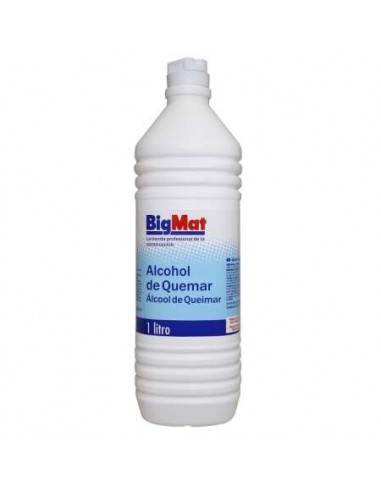 BOTELLA 1LT. ALCOHOL DE QUEMAR BIGMAT
