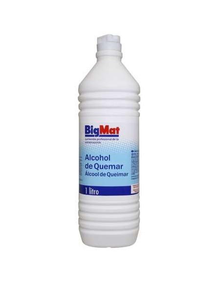 BOTELLA 1LT. ALCOHOL DE QUEMAR BIGMAT