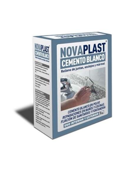 CAJA 1KG. CEMENTO BLANCO NOVAPLAST