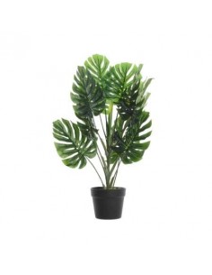 MONSTERA DE PLASTICO EN MACETA 55X80CM