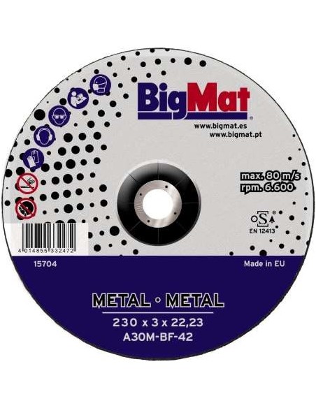 DISCO METAL   230X3X22,23 A30M  *BIGMAT