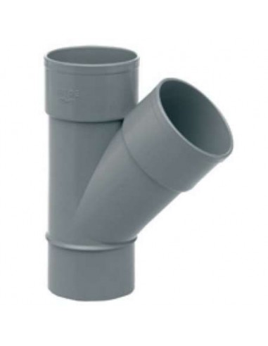 INJERTO PVC 45G   MHH JP 110MM GRIS