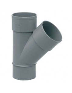 INJERTO PVC 45G   MHH JP 125MM GRIS