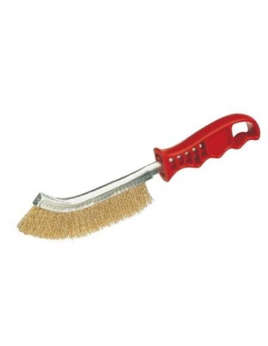 CEPILLO ACERO M/CORTO PLAS.ROJO LAT.